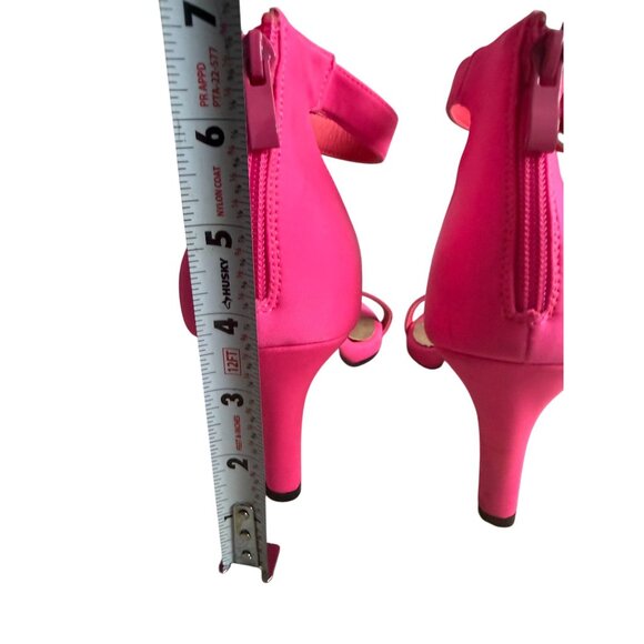 TORRID Pink Ankle Strap Sandals Heels Size 8 Wide - Picture 7 of 13
